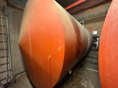 Overview picture of s/s horizontal storage tank 10.000L